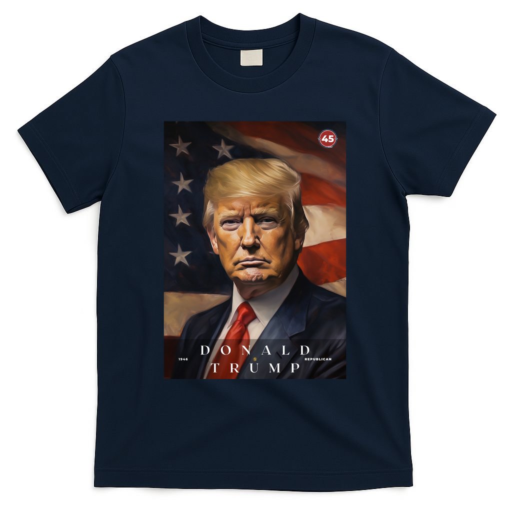 Donald J Trump 45th President Of The United States Portrait T-Shirt