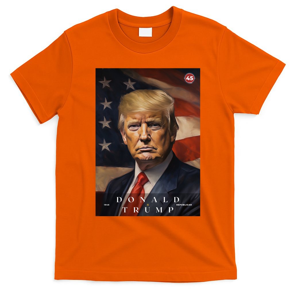 Donald J Trump 45th President Of The United States Portrait T-Shirt