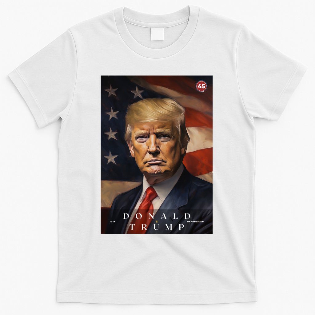 Donald J Trump 45th President Of The United States Portrait T-Shirt