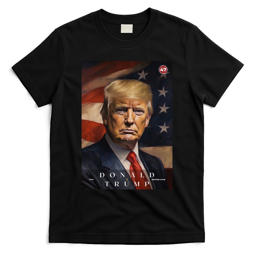 Donald J Trump 47th President Of The United States Portrait T-Shirt