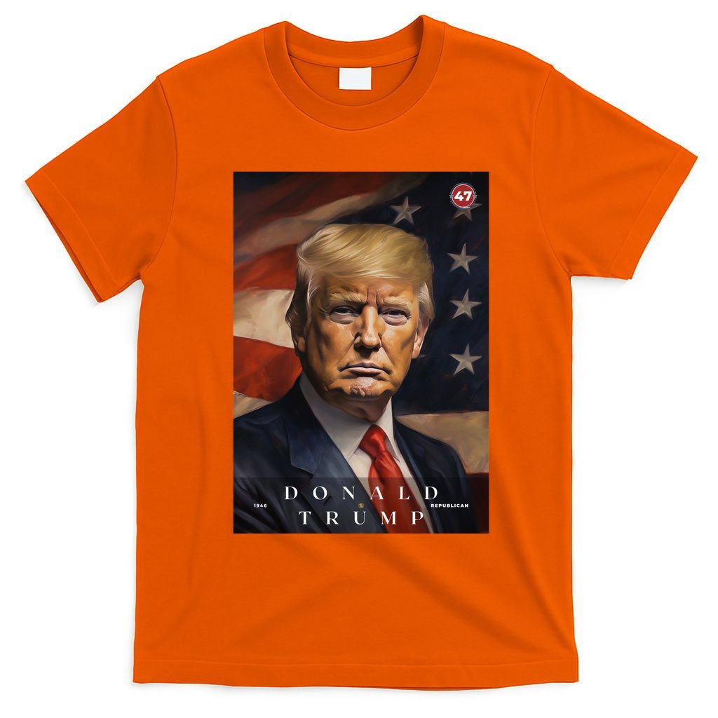 Donald J Trump 47th President Of The United States Portrait T-Shirt