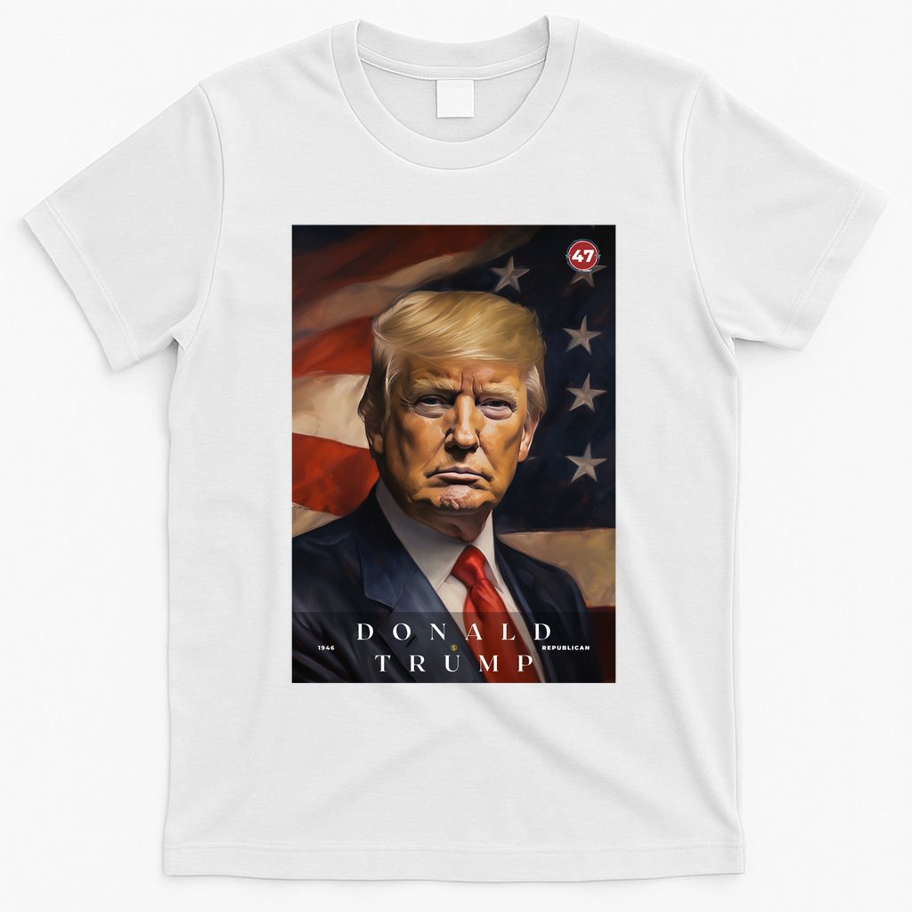 Donald J Trump 47th President Of The United States Portrait T-Shirt
