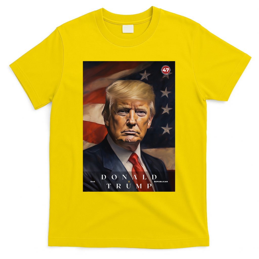 Donald J Trump 47th President Of The United States Portrait T-Shirt