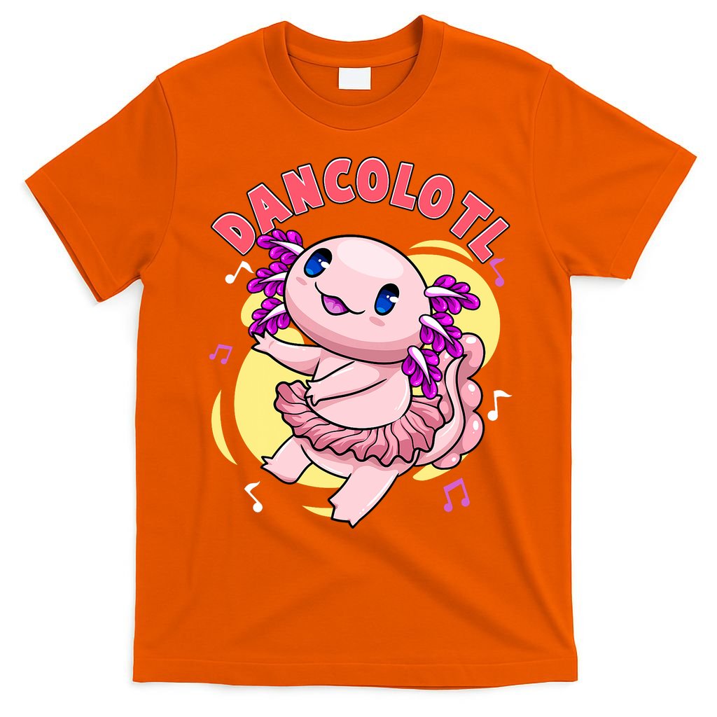Dancolotl Kawaii Axolotl Dancing Axolotl Lover Ballet Dancer T-Shirt