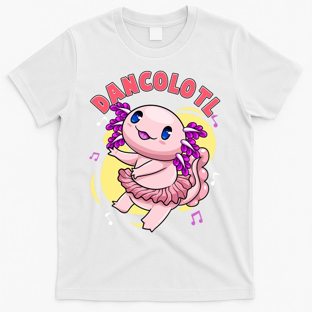 Dancolotl Kawaii Axolotl Dancing Axolotl Lover Ballet Dancer T-Shirt