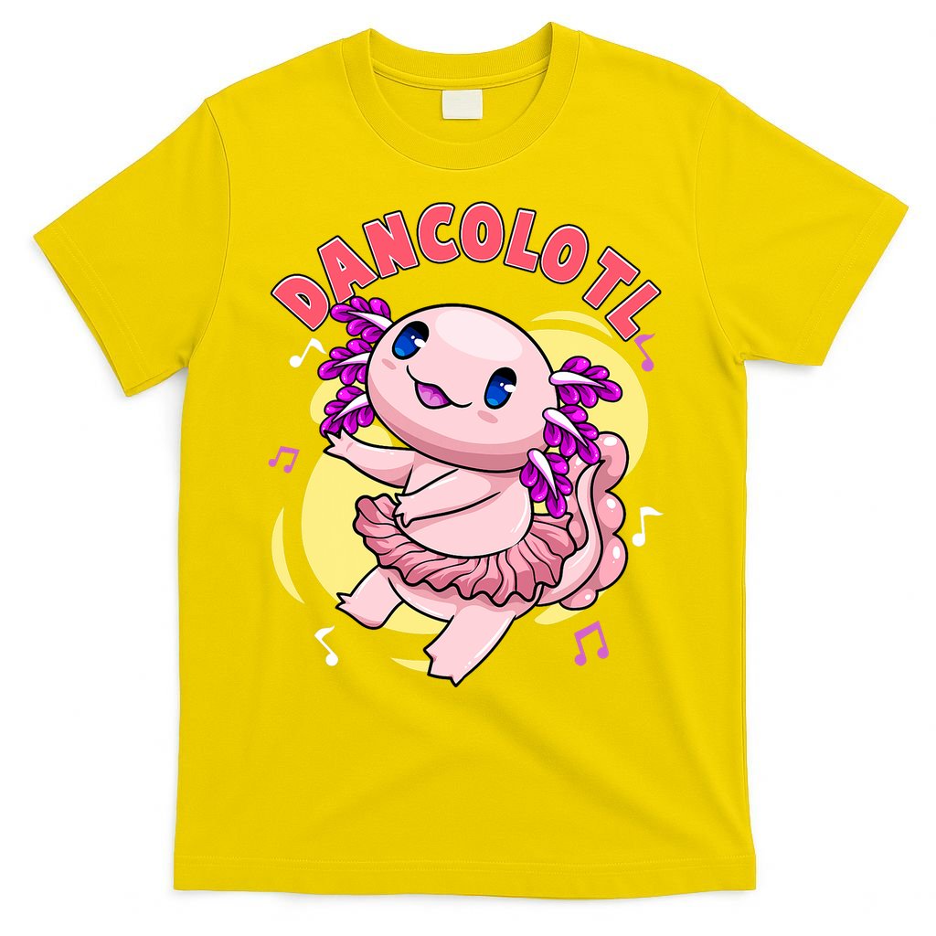 Dancolotl Kawaii Axolotl Dancing Axolotl Lover Ballet Dancer T-Shirt