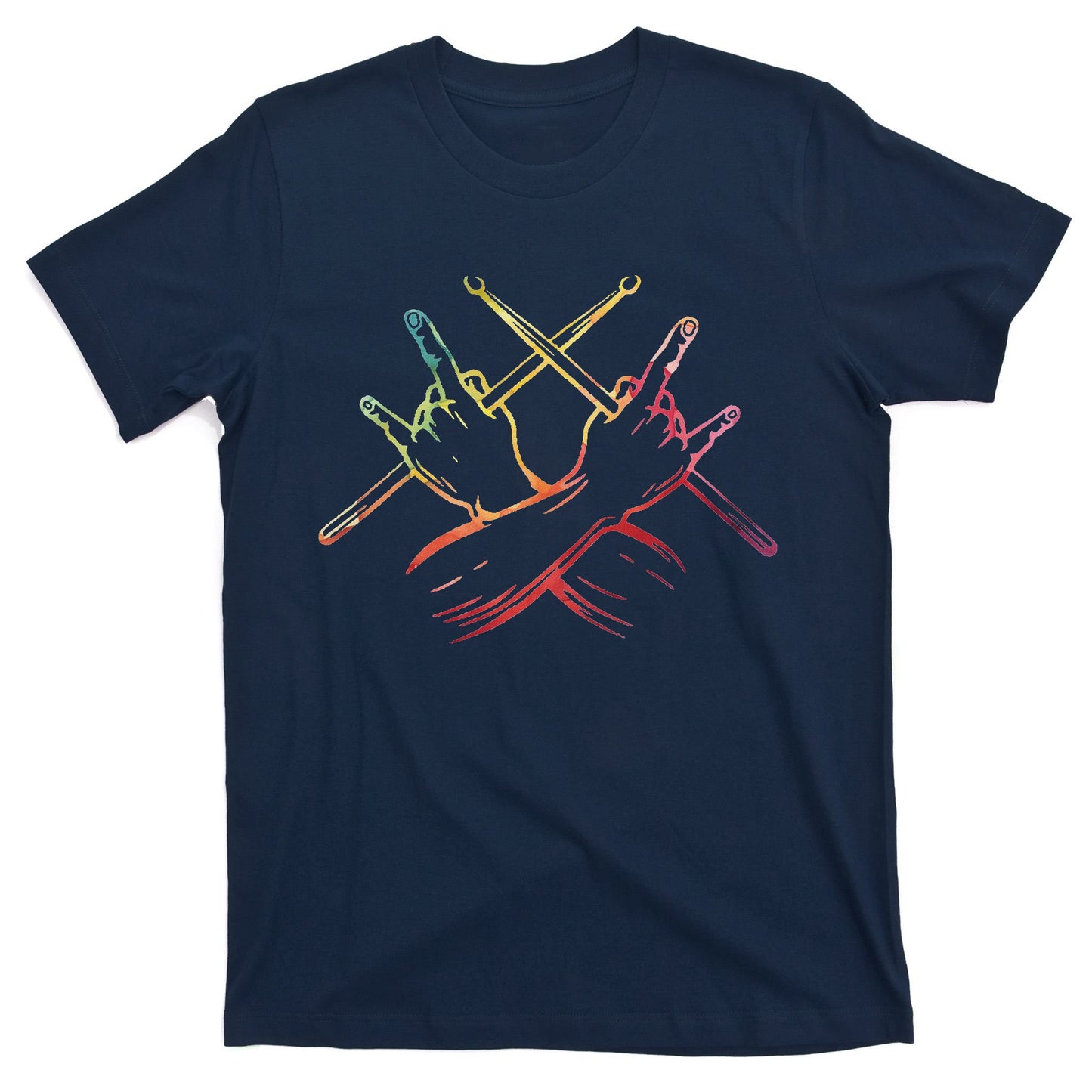 Drums Music Retro Vintage Drumset Rock N Roll Paradiddle T-Shirt