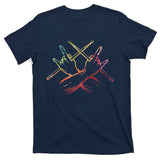 Drums Music Retro Vintage Drumset Rock N Roll Paradiddle T-Shirt