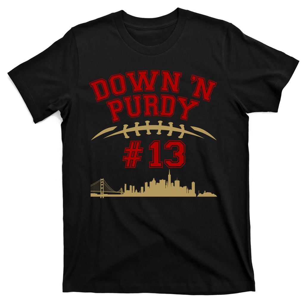 Down 'N Purdy #13 San Francisco Football Fan T-Shirt