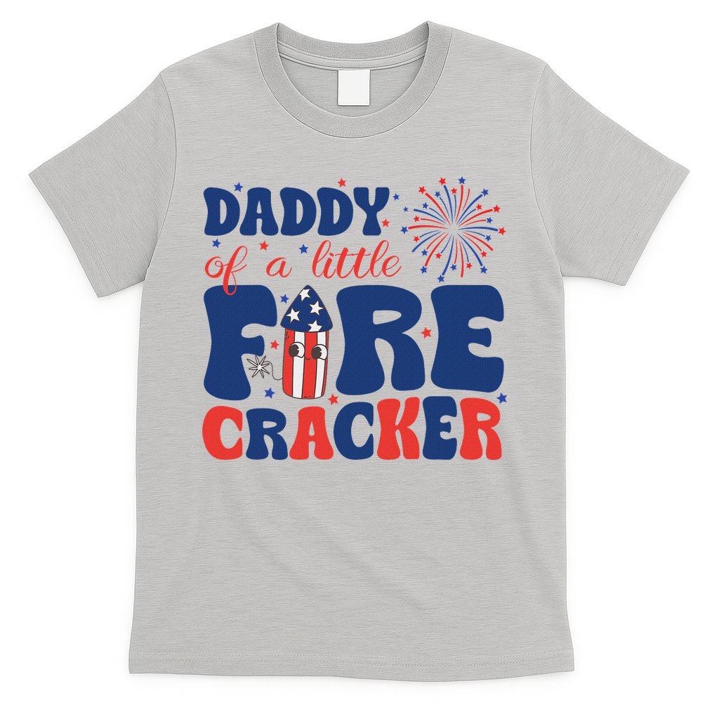 Daddy Of A Little Firecracker Family Matching 4th Of July T-Shirt