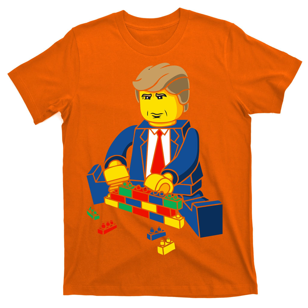 Donald Trump Building a Wall out of Toys T-Shirt