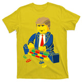 Donald Trump Building a Wall out of Toys T-Shirt