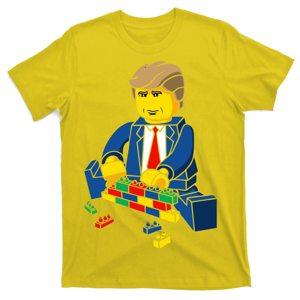 Donald Trump Building a Wall out of Toys T-Shirt