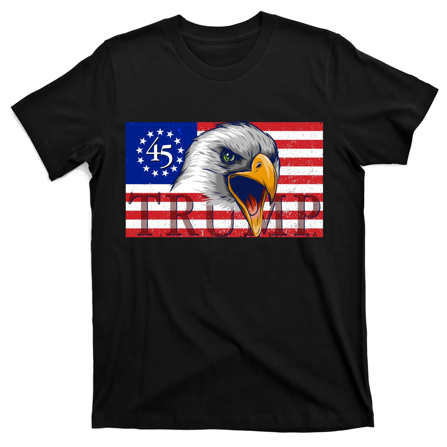 Donald Trump Eagle Betsy Ross Flag T-Shirt