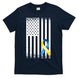 Down Syndrome Awareness USA Flag T-Shirt