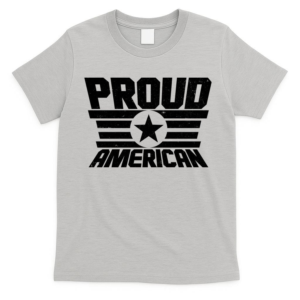 Distressed Proud American USA Patriot T-Shirt