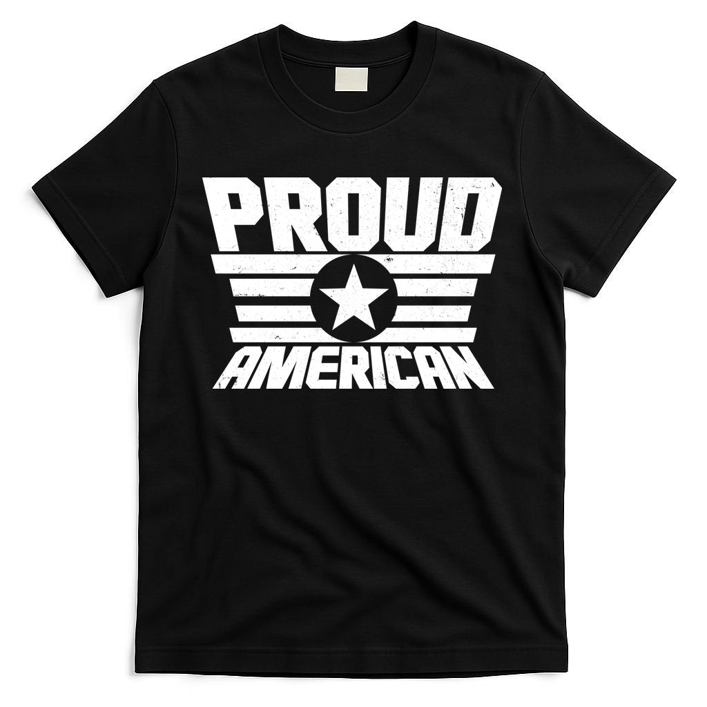 Distressed Proud American USA Patriot T-Shirt