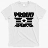 Distressed Proud American USA Patriot T-Shirt