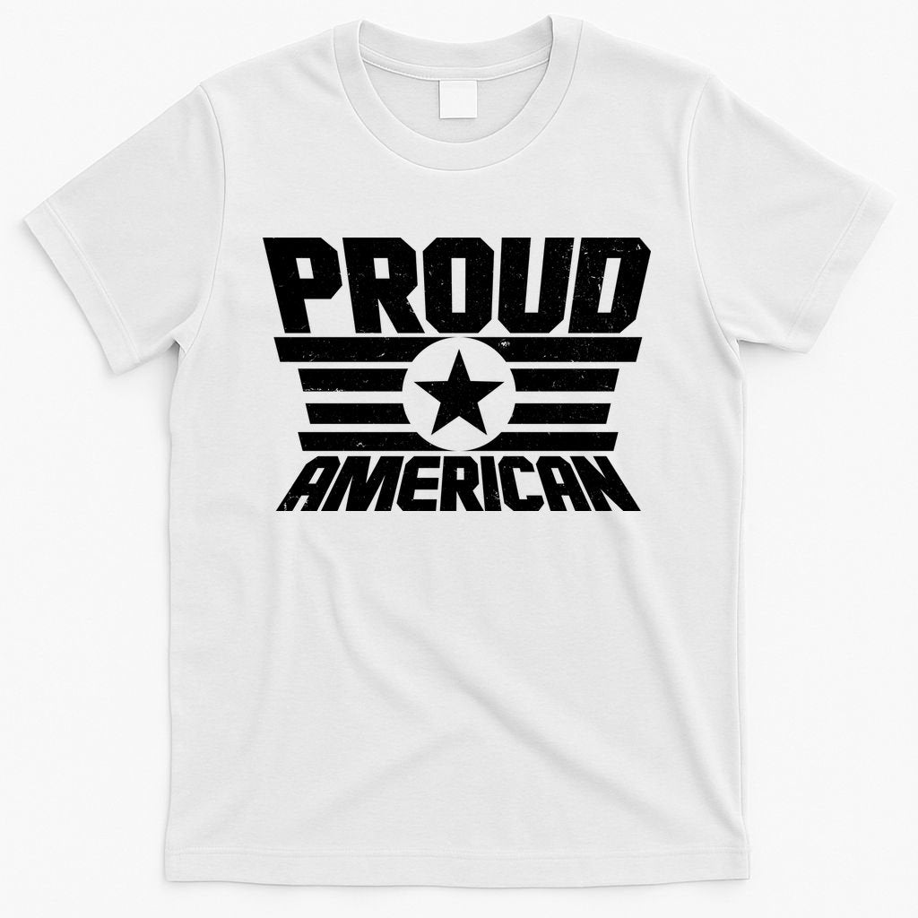 Distressed Proud American USA Patriot T-Shirt