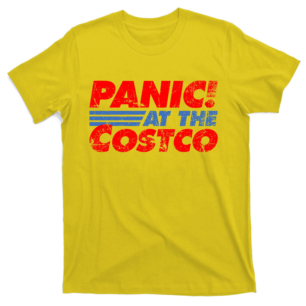 Distressed Panic At The Costco Funny Meme T-Shirt