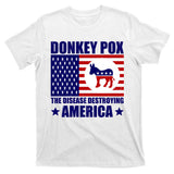 Donkey Pox The Disease Destroying America Vintage USA Funny T-Shirt