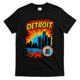 Detroit Retro Comic Style T-Shirt