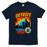 Detroit Retro Comic Style T-Shirt