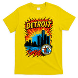 Detroit Retro Comic Style T-Shirt