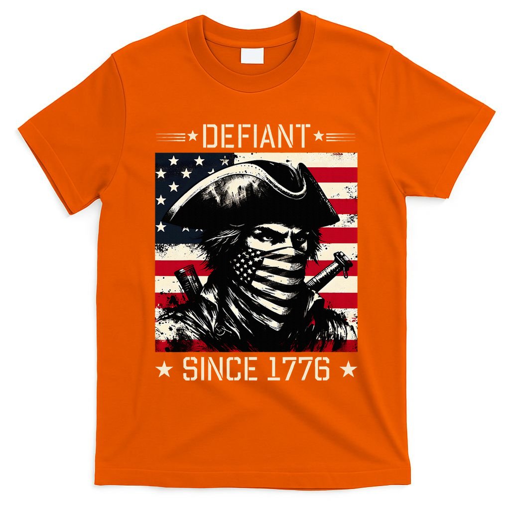 Defiant Since 1776 Veterans Day 4th Of July Usa T-Shirt