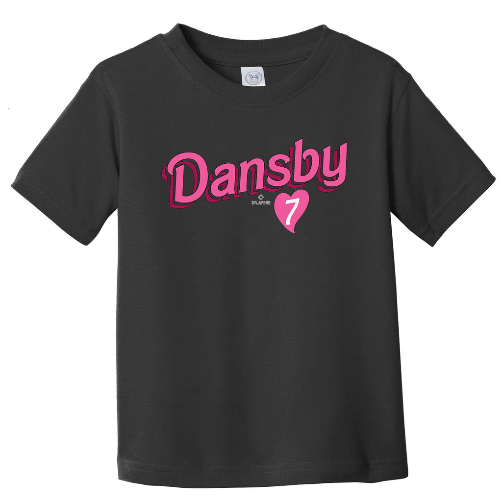 Dansby Swanson Chicago Baseball Valentine Toddler T-Shirt