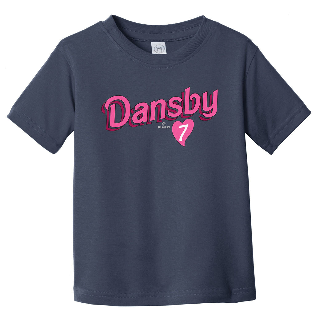 Dansby Swanson Chicago Baseball Valentine Toddler T-Shirt