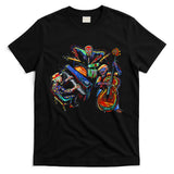 Dancing Skeleton Music Band T-Shirt