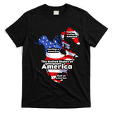 Donald Trump American Flag Canada Greenland Gulf Map T-Shirt