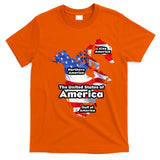 Donald Trump American Flag Canada Greenland Gulf Map T-Shirt