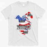 Donald Trump American Flag Canada Greenland Gulf Map T-Shirt