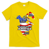 Donald Trump American Flag Canada Greenland Gulf Map T-Shirt