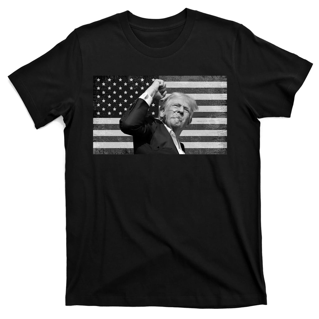 Donald Trump Fight Freedom Usa Flag T-Shirt