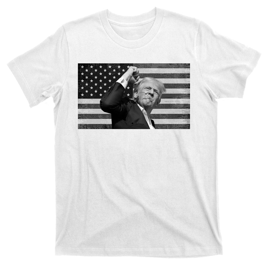 Donald Trump Fight Freedom Usa Flag T-Shirt