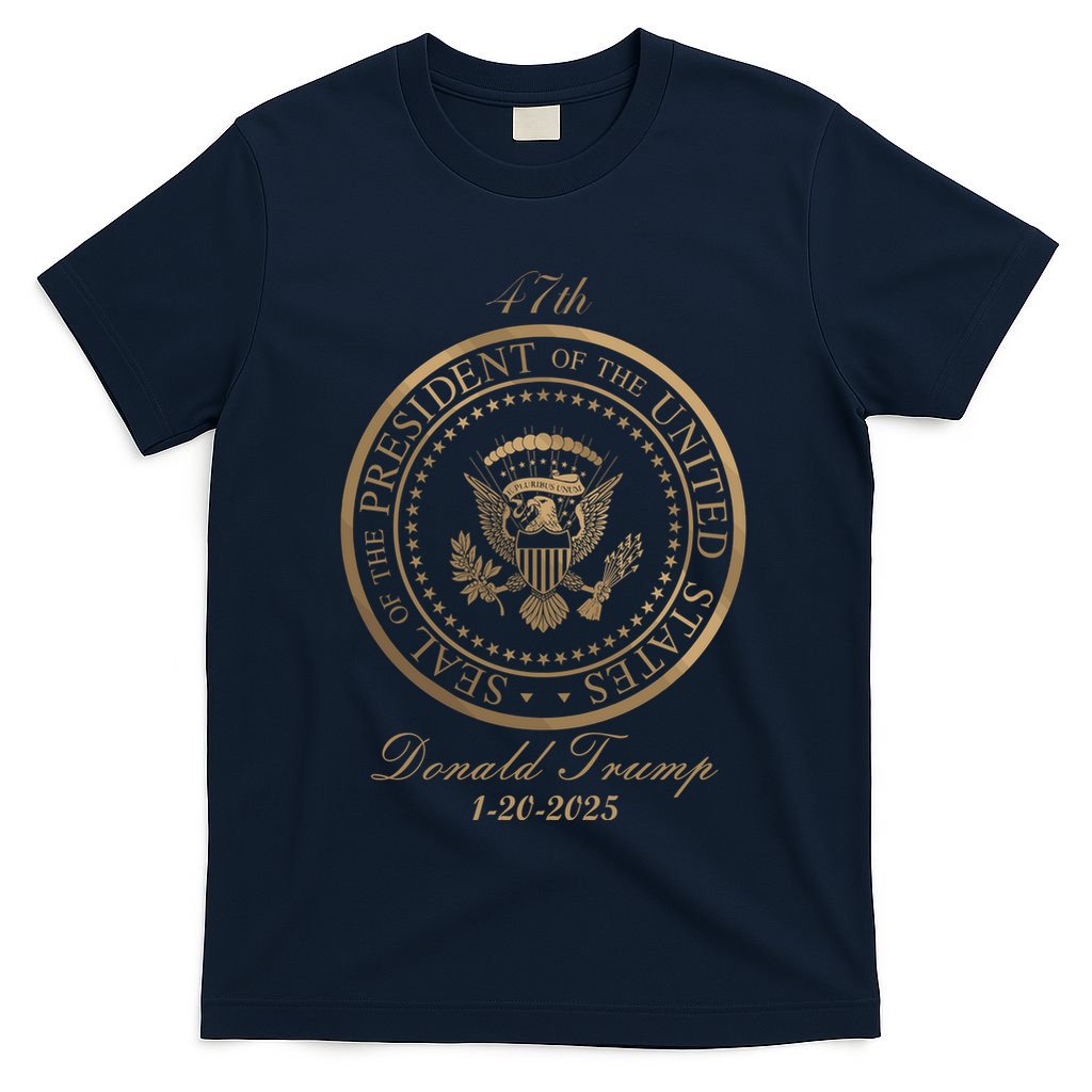 Donald Trump Gold Seal 47th President T-Shirt