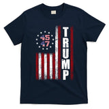 Donald Trump Merchandise 45 47 American Flag T-Shirt