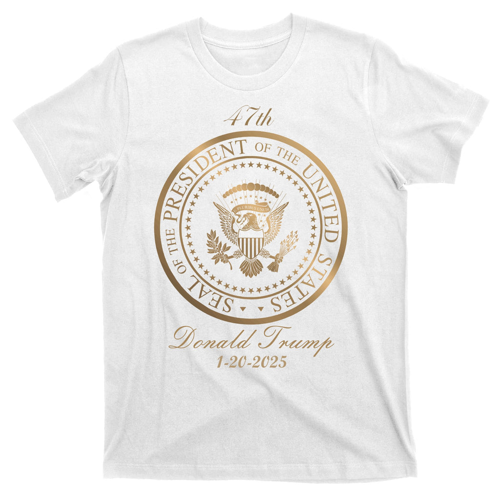 Donald Trump Official Gold Seal 47th President T-Shirt