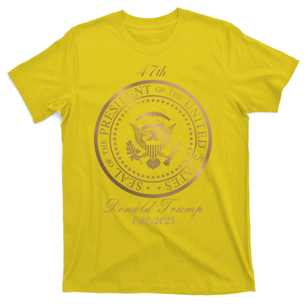 Donald Trump Official Gold Seal 47th President T-Shirt