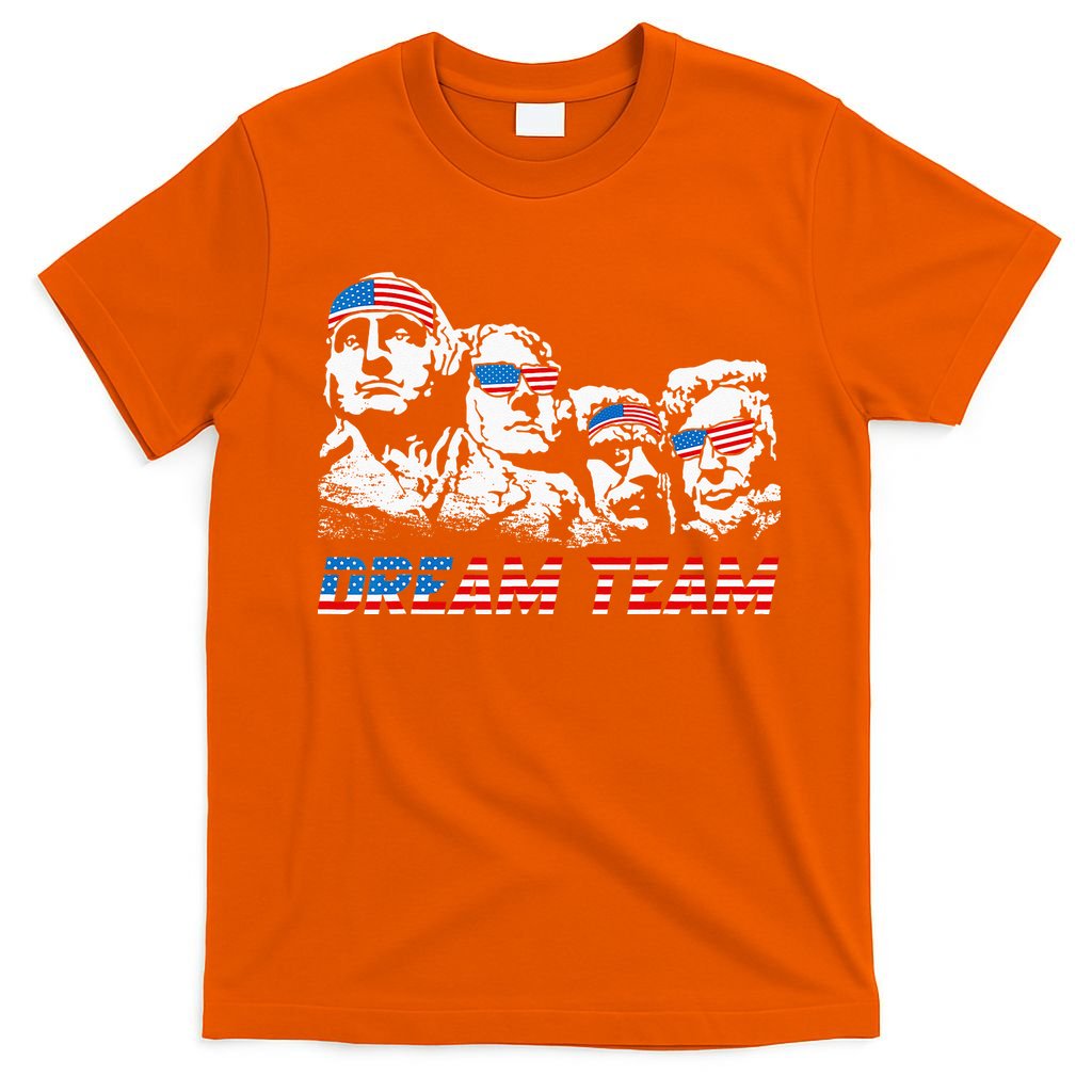 Dream Team President American Flag Patriotic 4th Of July T-Shirt