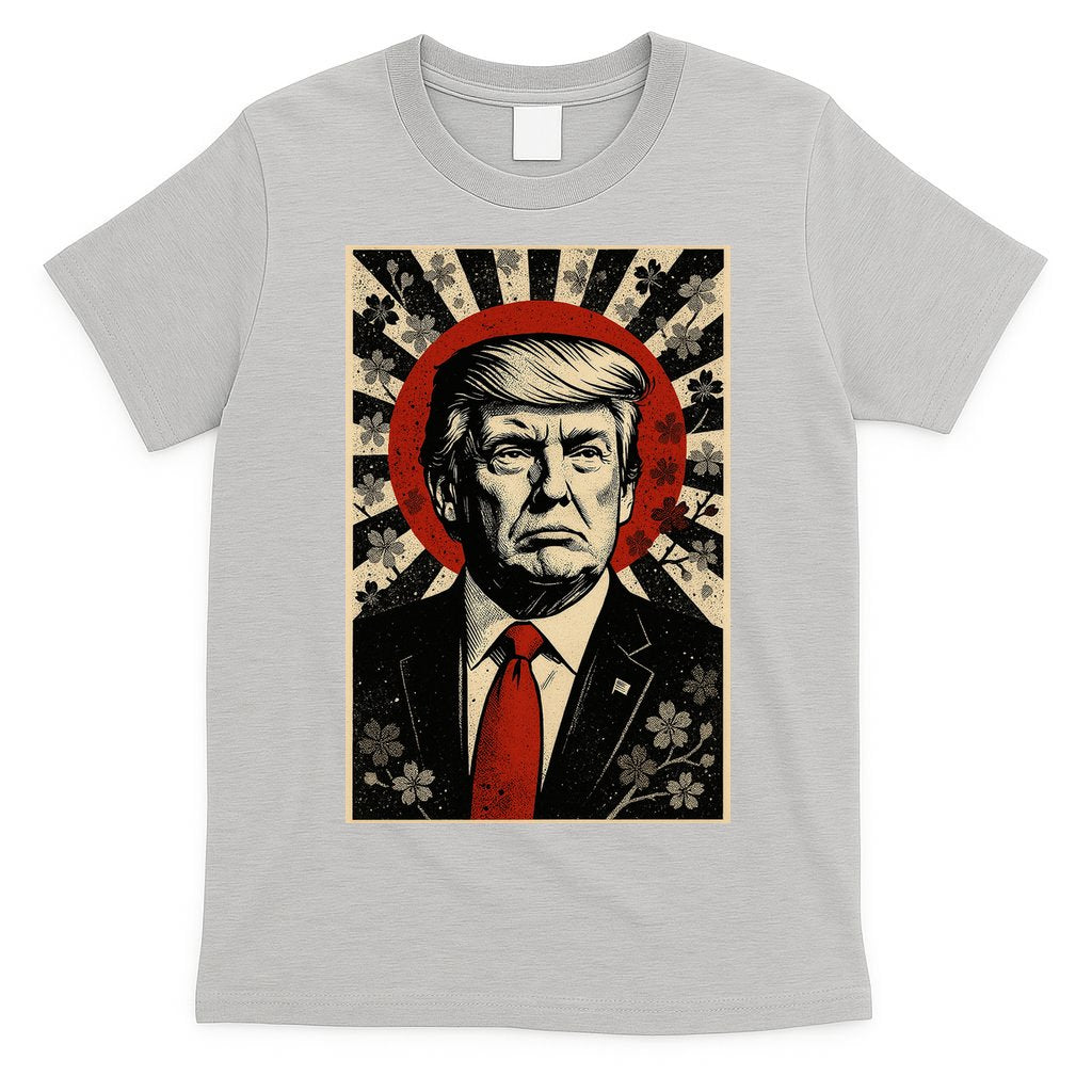 Donald Trump Rising Sun Power Cherry Blossom Propaganda T-Shirt