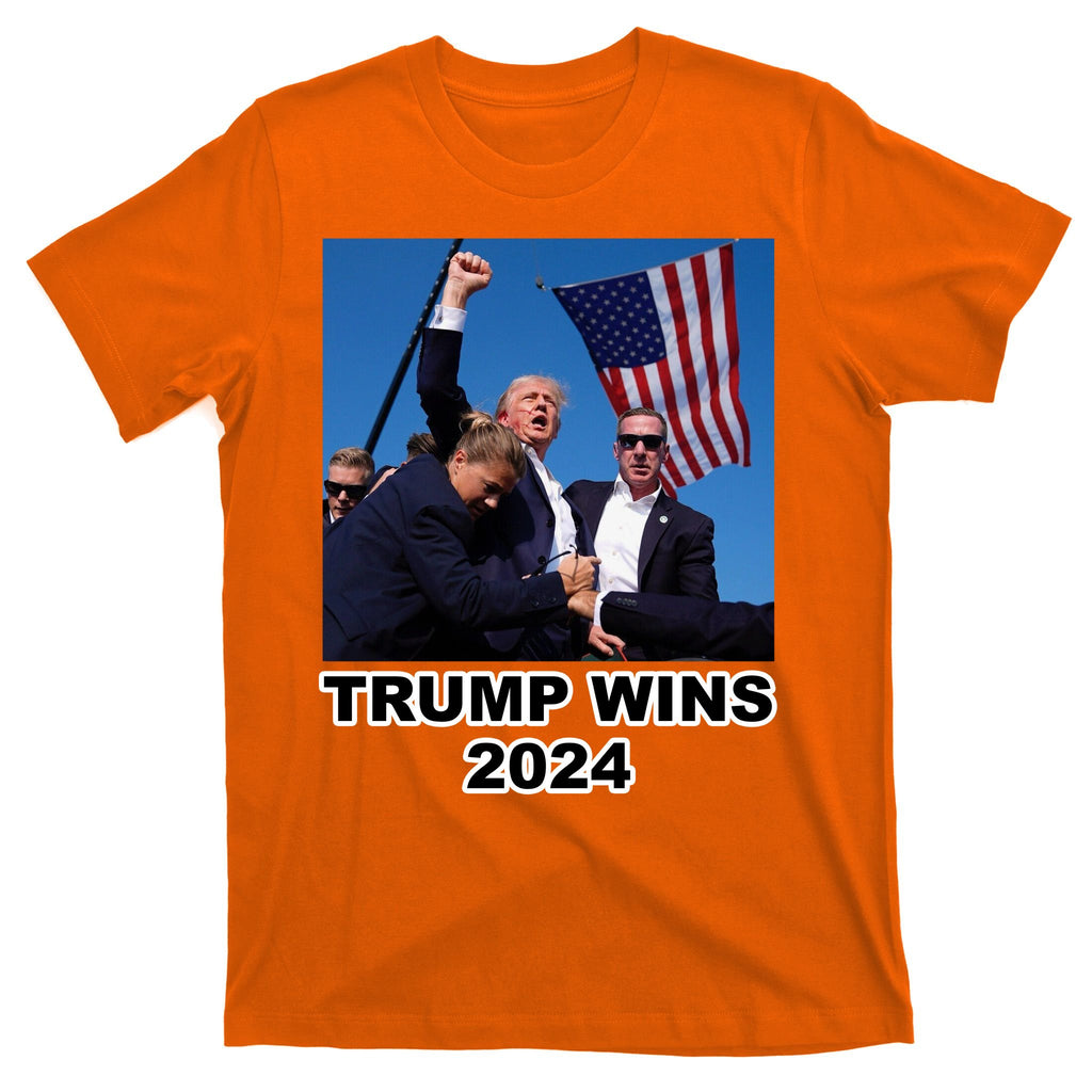 Donald Trump Wins 2024 Election Gun Shot Fired At Rally T-Shirt