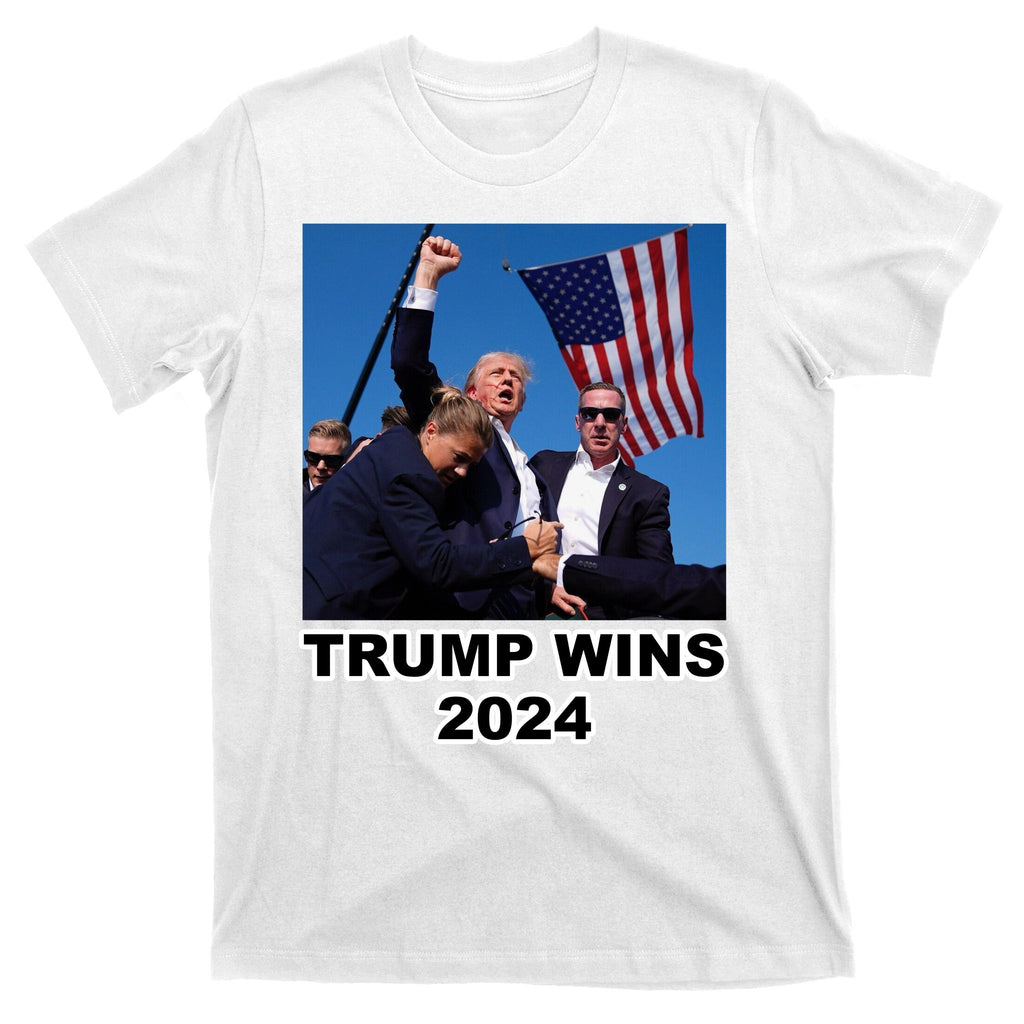 Donald Trump Wins 2024 Election Gun Shot Fired At Rally T-Shirt
