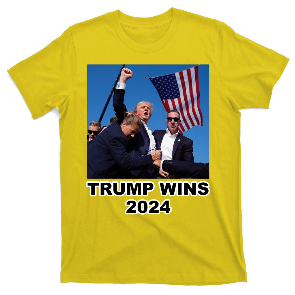 Donald Trump Wins 2024 Election Gun Shot Fired At Rally T-Shirt