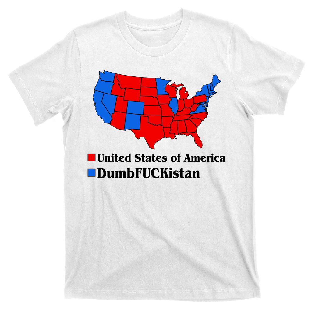 DumbFUCKistan Vs. United States of America Election Map Republicans T-Shirt