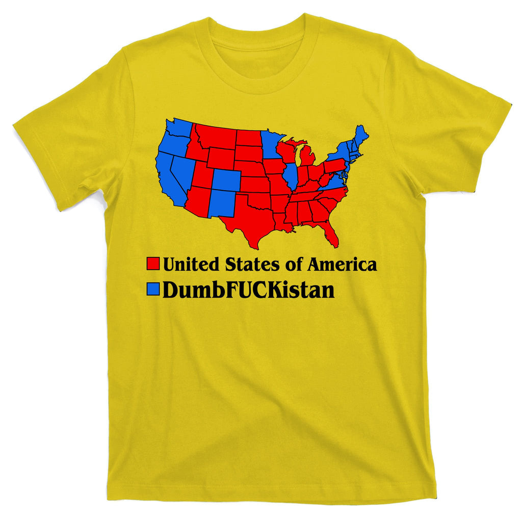 DumbFUCKistan Vs. United States of America Election Map Republicans T-Shirt