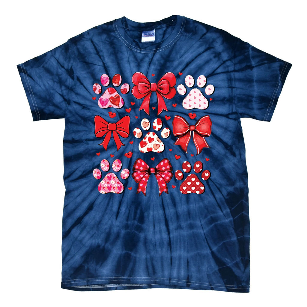 Dog Valentine Coquette Dog Mom ValentineS Day Tie-Dye T-Shirt